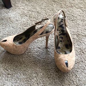Sam Edelman Cork Platform Heels